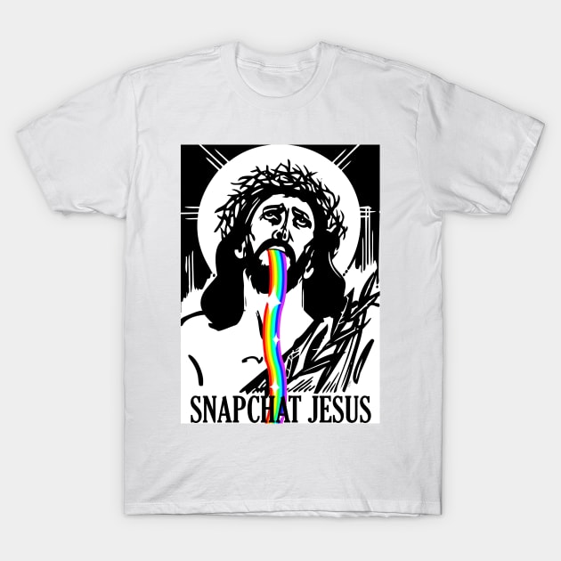 Snapchat Jesus T-Shirt by artpirate
